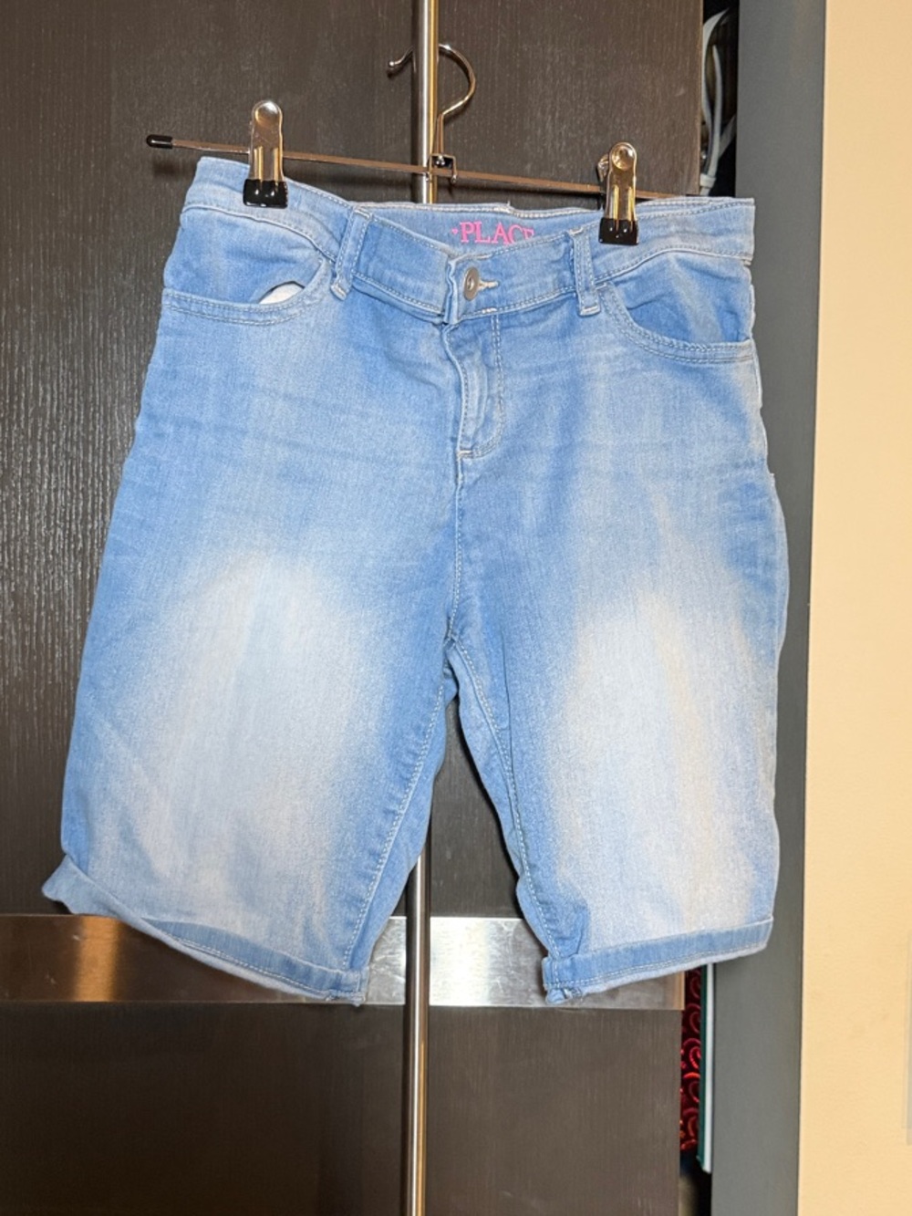 The Children's Place Light Blue Denim Bermuda Shorts